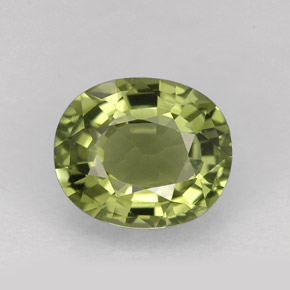 1.56カラットの天然グリーントルマリン（7.9×6.7 mm・オーバルカット）