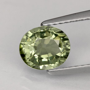 1.20カラットの天然グリーントルマリン（7.3×6.2 mm・オーバルカット）