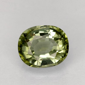 1.54カラットの天然グリーントルマリン（7.6×6.4 mm・オーバルカット）