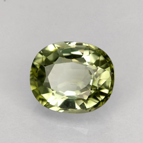 1.54カラットの天然グリーントルマリン（7.6×6.4 mm・オーバルカット）