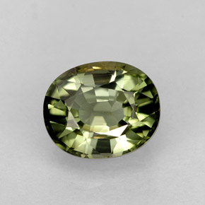 1.50カラットの天然グリーントルマリン（7.4×6.1 mm・オーバルカット）