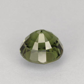 1.37カラットの天然グリーントルマリン（6.60 mm・ラウンドカット）
