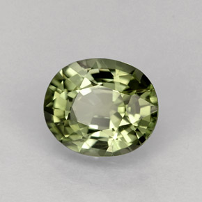 1.25カラットの天然グリーントルマリン（7.3×6.1 mm・オーバルカット）