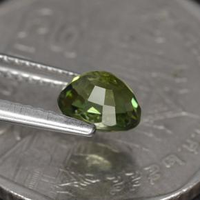 1.05カラットの天然グリーントルマリン（6.5×5.8 mm・オーバルカット）