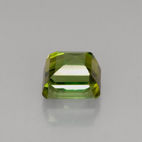 1.98カラットの天然ゴールデングリーントルマリン（6.8×6.4 mm・エメラルドカット）
