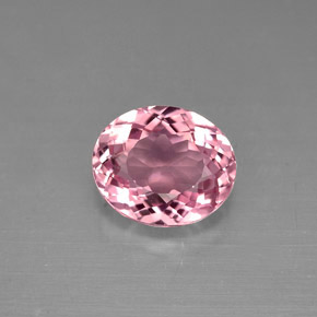1.48カラットの天然ローズピンクトルマリン（7.9×6.6 mm・オーバルカット）