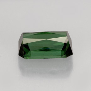 1.95カラットの天然青みがかった緑トルマリン（8.8×5.6 mm・エメラルドカット）