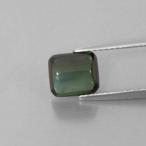 1.66カラットの天然青みがかった緑トルマリン（7.3×6.3 mm・透明）