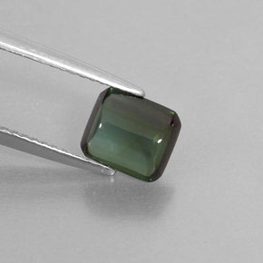 1.66カラットの天然青みがかった緑トルマリン（7.3×6.3 mm・透明）