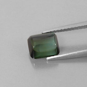 1.66カラットの天然青みがかった緑トルマリン（7.3×6.3 mm・透明）