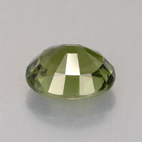 1.33カラットの天然グリーントルマリン（7.6×6.5 mm・オーバルカット）