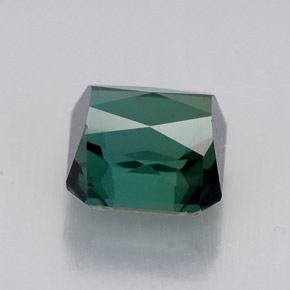 1.99カラットの天然ブルーグリーントルマリン（6.9×6.6 mm・エメラルドカット）