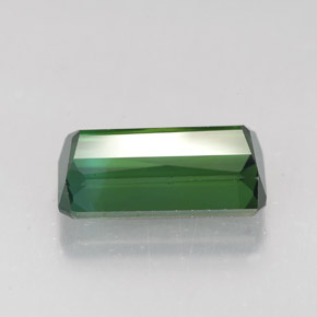 2.82カラットの天然青みがかった緑トルマリン（11.1×6.1 mm・エメラルドカット）