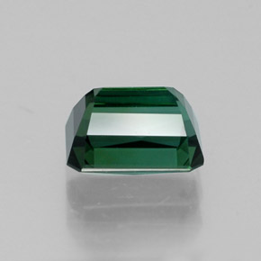 1.14カラットの天然青みがかった緑トルマリン（6.6×5.2 mm・エメラルドカット）