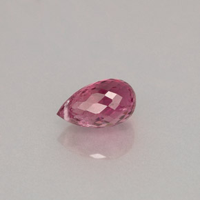 1.22カラットの天然パープルピンクトルマリン（7.8×4.7 mm・ブリオレット）