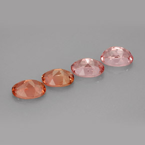 カラットの天然マルチカラートルマリン（7.1×5.1 mm・オーバルカット）