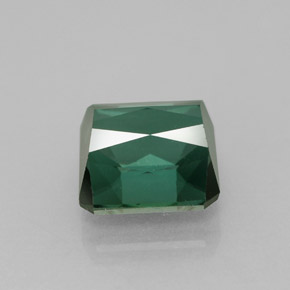 1.81カラットの天然ブルーグリーントルマリン（6.6×6.6 mm・エメラルドカット）