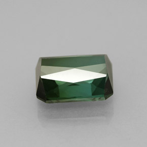 1.51カラットの天然ブルーグリーントルマリン（7.2×6 mm・エメラルドカット）