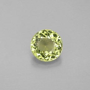 0.76カラットの天然Light Green トルマリン（5.69 mm・ラウンドカット）
