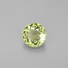 0.76カラットの天然Light Green トルマリン（5.69 mm・ラウンドカット）