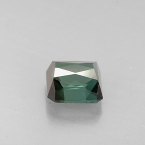 1.45カラットの天然青みがかった緑トルマリン（6.3×6.3 mm・エメラルドカット）