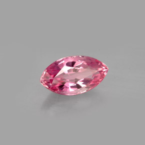 1.55カラットの天然紫がかったピンクトルマリン（10×5.5 mm・マーキス）