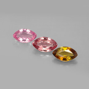 1.96カラットの天然マルチカラートルマリン（7.7×4.6 mm・マーキス）