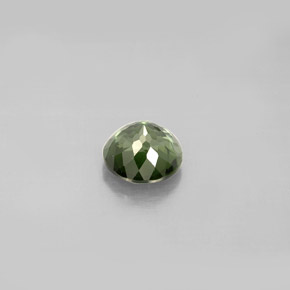 0.90カラットの天然グリーントルマリン（6.01 mm・ラウンドカット）