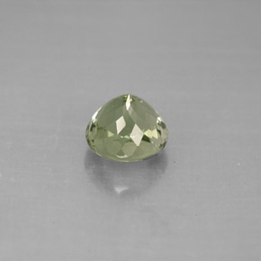 1.47カラットの天然黄色がかった緑トルマリン（6.60 mm・ラウンドカット）