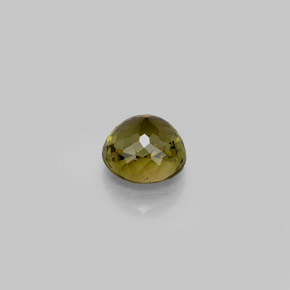 1.10カラットの天然ゴールデングリーントルマリン（5.98 mm・ラウンドカット）