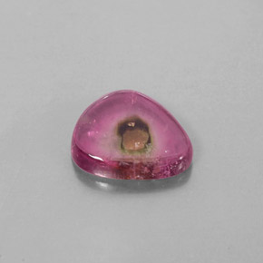 2.56カラットの天然ウォーターメロントルマリン（10.9×9.5 mm・透明）