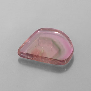 2.74カラットの天然ウォーターメロントルマリン（12.5×11.2 mm・透明）