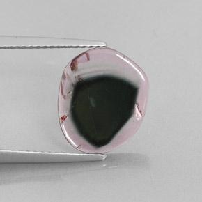 3.22カラットの天然バイカラートルマリン（13×10.8 mm・ファンシーシェイプ）