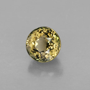 0.92カラットの天然マルチカラートルマリン（5.50 mm・ラウンドカット）