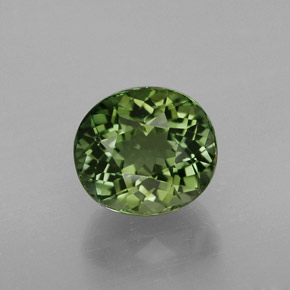 1.94カラットの天然グリーントルマリン（7.6×6.8 mm・オーバルカット）