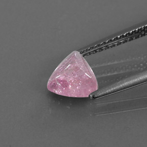 1.02カラットの天然ピンクトルマリン（6.5×6.2 mm・透明）