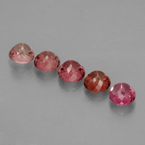 カラットの天然マルチカラートルマリン（4.40 mm・ラウンドカット）