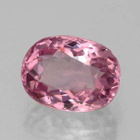 2.63カラットの天然ローズピンクトルマリン（9.3×7 mm・オーバルカット）