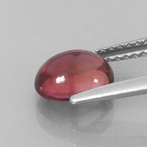 1.48カラットの天然ピンクがかったローズトルマリン（7.7×6.4 mm・透明）