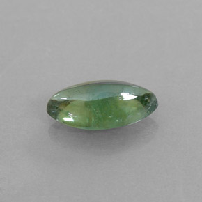 1.25カラットの天然ブルーグリーントルマリン（10.1×5.1 mm・透明）