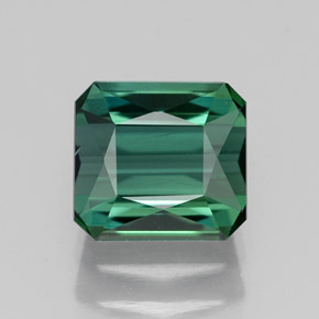 1.56カラットの天然グリーントルマリン（6.7×6.2 mm・エメラルドカット）