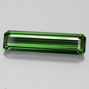 3.19カラットの天然グリーントルマリン（18.5×4.8 mm・エメラルドカット）