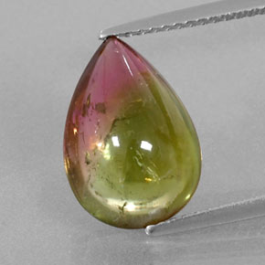 4.43カラットの天然ウォーターメロントルマリン（13.8×9.7 mm・透明）