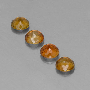 カラットの天然マルチカラートルマリン（4.61 mm・ラウンドカット）