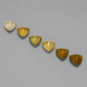 カラットの天然マルチカラートルマリン（4.1×4.1 mm・トリリアント）