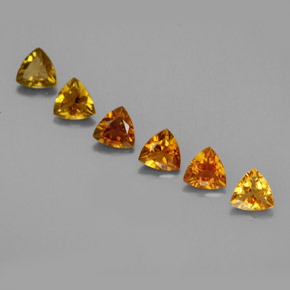 カラットの天然マルチカラートルマリン（4.1×4.1 mm・トリリアント）