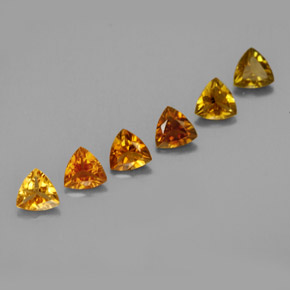 カラットの天然マルチカラートルマリン（4.1×4.1 mm・トリリアント）