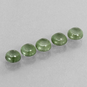 カラットの天然グリーントルマリン（4.96 mm・ラウンドカット）