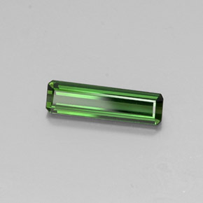1.16カラットの天然アーシーグリーントルマリン（12.7×3.6 mm・エメラルドカット）