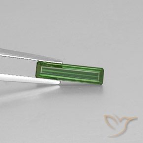 1.36ct 天然 ミディアムグリーン トルマリン, エメラルドカット, VVS-VS